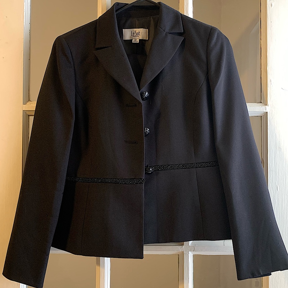 black skirt suit